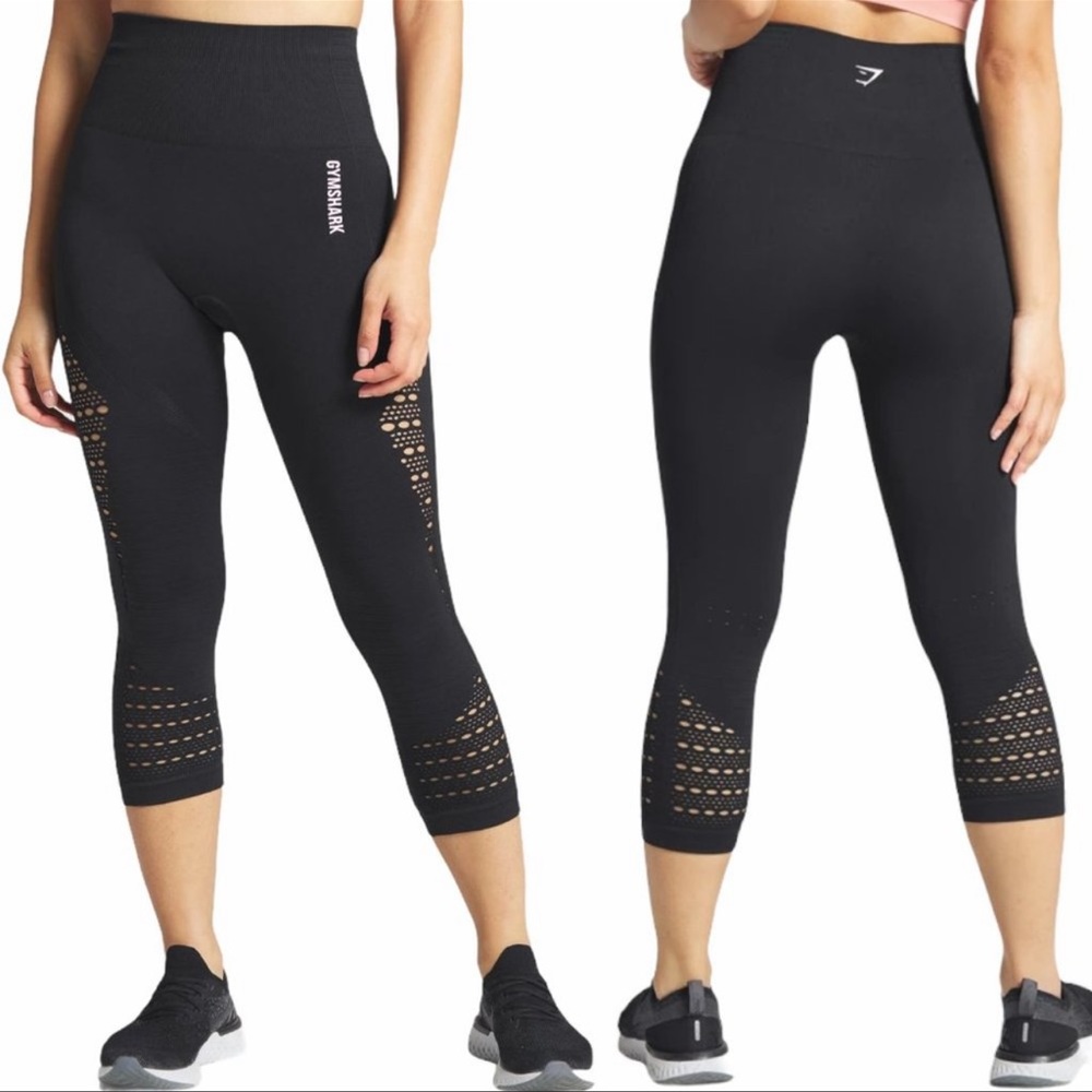 SOLD 🚫🚫🚫 Gymshark | Energy+ Seamless Cropped Leggings Eyelet